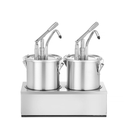 Hendi Saucenspender, Edelstahl, Zweier-Set, 9L, 400x200x(H)440mm