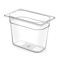 Hendi Gastronorm-Behälter 1/4, GN 1/4, 5,5L, Transparent, 265x162x(H)200mm