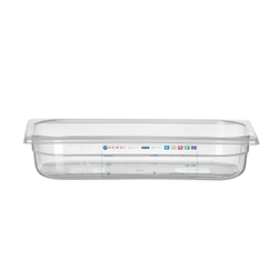 Hendi Gastronorm-Behälter 1/3, GN 1/3, 2,5L, Transparent, 325x176x(H)65mm