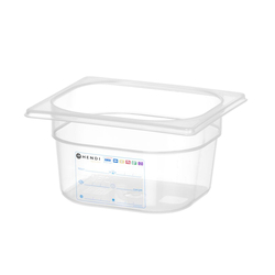 Hendi Gastronorm-Behälter 1/6, GN 1/6, 1,6L, Transparent, 176x162x(H)100mm