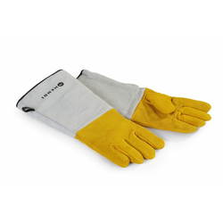 Hendi Leder-Grillhandschuhe hitzebeständig – 2 Stück, 2 Stk., (L)460mm