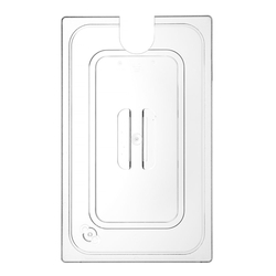 Hendi Gastronorm-Deckel mit Sous-Vide-Stab-Aussparung, GN 1/1, Transparent, 530x325mm