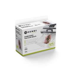 Hendi Vakuum-Kochbeutel, geprägt, 100 Stk., 150x400mm