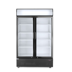 Arktic Rückwandkühlschrank mit hinterleuchteter Blende, zweitürig, 512L, Schwarz, 220-240V/510W, 1120x585x(H)1900mm