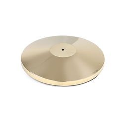 Hendi Absperrpfosten, goldfarben, Bodenplatte, ⌀360x(H)65mm