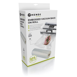 Hendi Vakuum-Kochbeutel Rolle, geprägt - 2 Stk., 2 Stk., 6000x200mm
