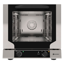 Hendi Konvektionsofen kompakt mit Beschwadung, 220-240V/3100W, 590x709x(H)589mm