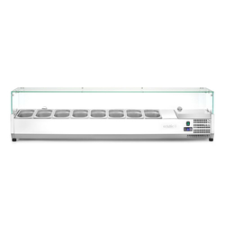 Arktic Aufsatz-Kühlvitrine Gastronorm 1/4, 8x GN 1/4, 230V/180W, 1805x335x(H)460mm