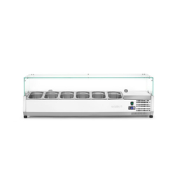 Arktic Aufsatz-Kühlvitrine Gastronorm 1/3, 6x GN 1/3, 230V/180W, 1405x420x(H)456mm