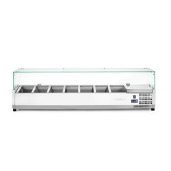Arktic Aufsatz-Kühlvitrine Gastronorm 1/3, 7x GN 1/3, 230V/180W, 1605x420x(H)460mm