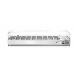 Arktic Aufsatz-Kühlvitrine Gastronorm 1/3, 9x GN 1/3, 230V/180W, 2005x420x(H)456mm