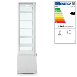Arktic Kühlvitrine 270 Liter, Weiß, 230V/290W, 556x526x(H)1913mm