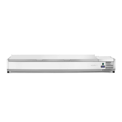 Arktic Aufsatz-Kühlvitrine Gastronorm 1/3, 6x GN 1/3, 230V/180W, 1405x420x(H)630mm
