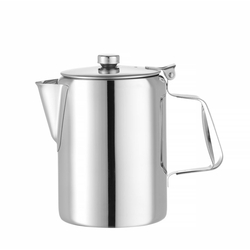Hendi Kaffee-/Teekanne mit Klappdeckel, 0,6L, ⌀97x(H)142mm