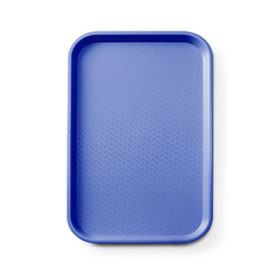 AmerBox Fast-Food-Tablett GN 1/1 Polypropylen, GN 1/1, Blau, 530x325x(H)20mm