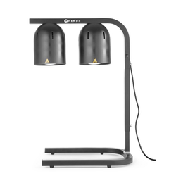 Hendi Wärmebrücke mit 2 Infrarotlampen, Schwarz, 230V/250W, 453x360x(H)790mm