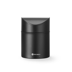 Hendi Tischabfalleimer mit Schwingdeckel, 1,2L, Schwarz, ⌀120x(H)165mm