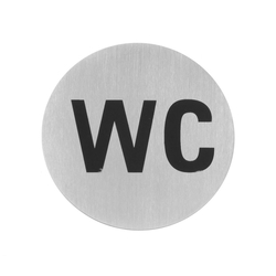 Hendi Türschilder, Toilette, ⌀75mm