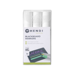 Hendi Kreidemarker 15 mm, 3x weiß