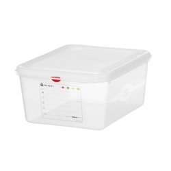 Hendi GN 1/2 Behälter, Polypropylen, GN 1/2, 10L, Transparent, 325x265x(H)150mm, Rechteckig