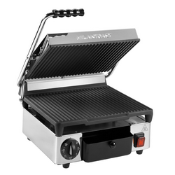 Milantoast Elektro-Kontaktgrill, gerillt, Grillfläche: Gerillt
