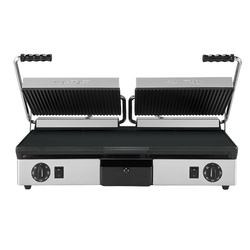 Milantoast Doppel Kontaktgrill, oben gerillt, unten glatt