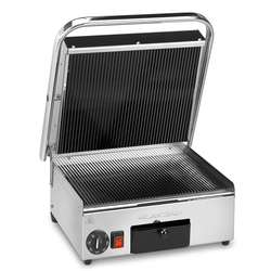 Milantoast Glaskeramik Kontaktgrill, gerillt, Grillfläche: Gerillt