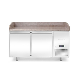 Arktic Pizzakühltisch mit Granitarbeitsplatte, 2-türig, 250L, Granit, 230V/250W, 1510x800x(H)875mm