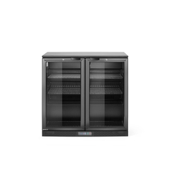 Arktic Bar-Kühlschrank mit doppelter Tür, 158L, Schwarz, 220-240V/160W, 900x530x(H)870mm