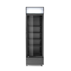 Arktic Eintüriger Kühlschrank mit hinterer Bar und hinterleuchteter Blende, , 254L, Schwarz, 220-240V/250W, 578x605x(H)1980mm