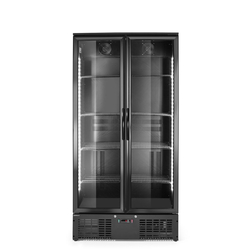 Arktic Bar-Kühlschrank mit zwei Türen, 384L, Schwarz, 220-240V/365W, 900x530x(H)1820mm