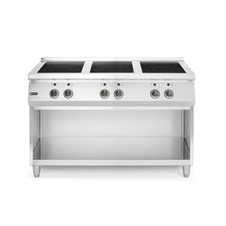Hendi Induktionsherd mit 6 Kochfeldern, 400V/25500W, 1200x700x(H)890mm