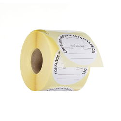 Hendi Lebensmittelsicherheitskennzeichnungen, mehrfach verwendbar, leicht entfernbar, „VERWENDEN VOR“, Weiß, 500 Stk., ⌀50mm