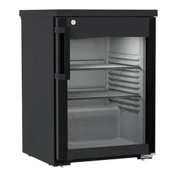 Liebherr MRTve 1511 Performance Unterbaufähiger Kühlschrank mit Glastür und Umluftkühlung Schwarz, Türart : Glastür, Farbe: Schwarz