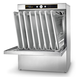 Hobart Ecomax Plus Geschirrspülmaschine F515LS-11D mit Klarspülpumpe und integrierte Enthärtung, Reinigerdosier- und Ablaufpumpe, Serie: Ecomax Plus, Variante: F515LS-11D