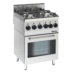 Bartscher Gasherd 600, B600, 4FL, EBO