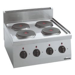 Bartscher Elektroherd 600, B600, 4PL, TG