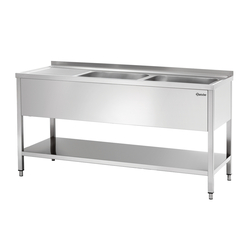 Bartscher Spüle 700, B 1600, 2 Becken RE