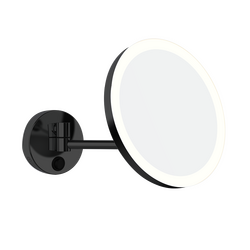 Aliseo LED MY Kosmetikspiegel mit Schwenkarm schwarz matt, Farbe: Schwarz, Variante: Schwenkarm
