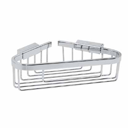 Aliseo Eckseifenkörbchen groß - 220 x 65 x 147 mm, chrom