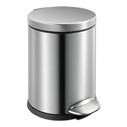 Aliseo Prestige Hygieneeimer - gebürstetes Chrom, 5 Liter