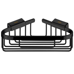 Aliseo Eckseifenkörbchen groß - 220 x 65 x 147 mm, schwarz