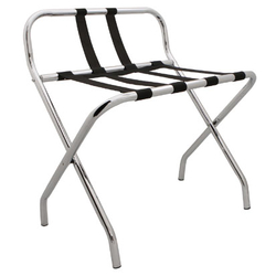 Aliseo Kofferablage - mit Rückenlehne, chrom/schwarz