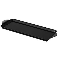 Aliseo Welcome Tray Serviertablett - schwarz, Porzellan-Optik, 324 x 21 x 131 mm