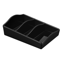 Aliseo Welcome Tray Produktablage - schwarz, Porzellan-Optik, 130 x 40 x 100 mm