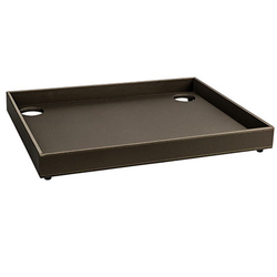 Aliseo Londoner großes Tablett mit 2 Löchern - taupe