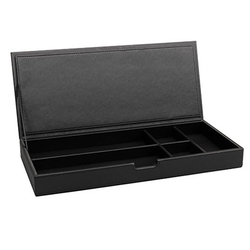 Aliseo Londoner Utensilienbox - 5 Fächer, schwarz