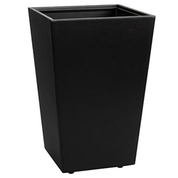 Aliseo Londoner Abfallbehälter - eckig, schwarz