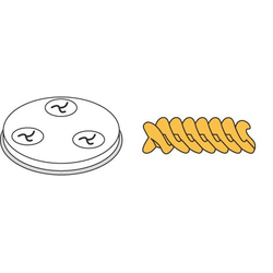 Neumärker Pasta-Scheibe Ø 57 mm Fusilli für Nudelmachine PF25E/PF40E 