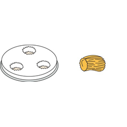 Neumärker Pasta-Scheibe Ø 57 mm Gnocchi für Nudelmachine PF25E/PF40E 